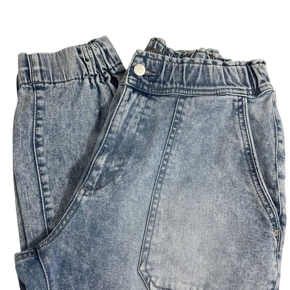 DL1961 Laura Jogger Jeans in Super Light Acid Wash Denim Size 27 - Picture 3 of 6